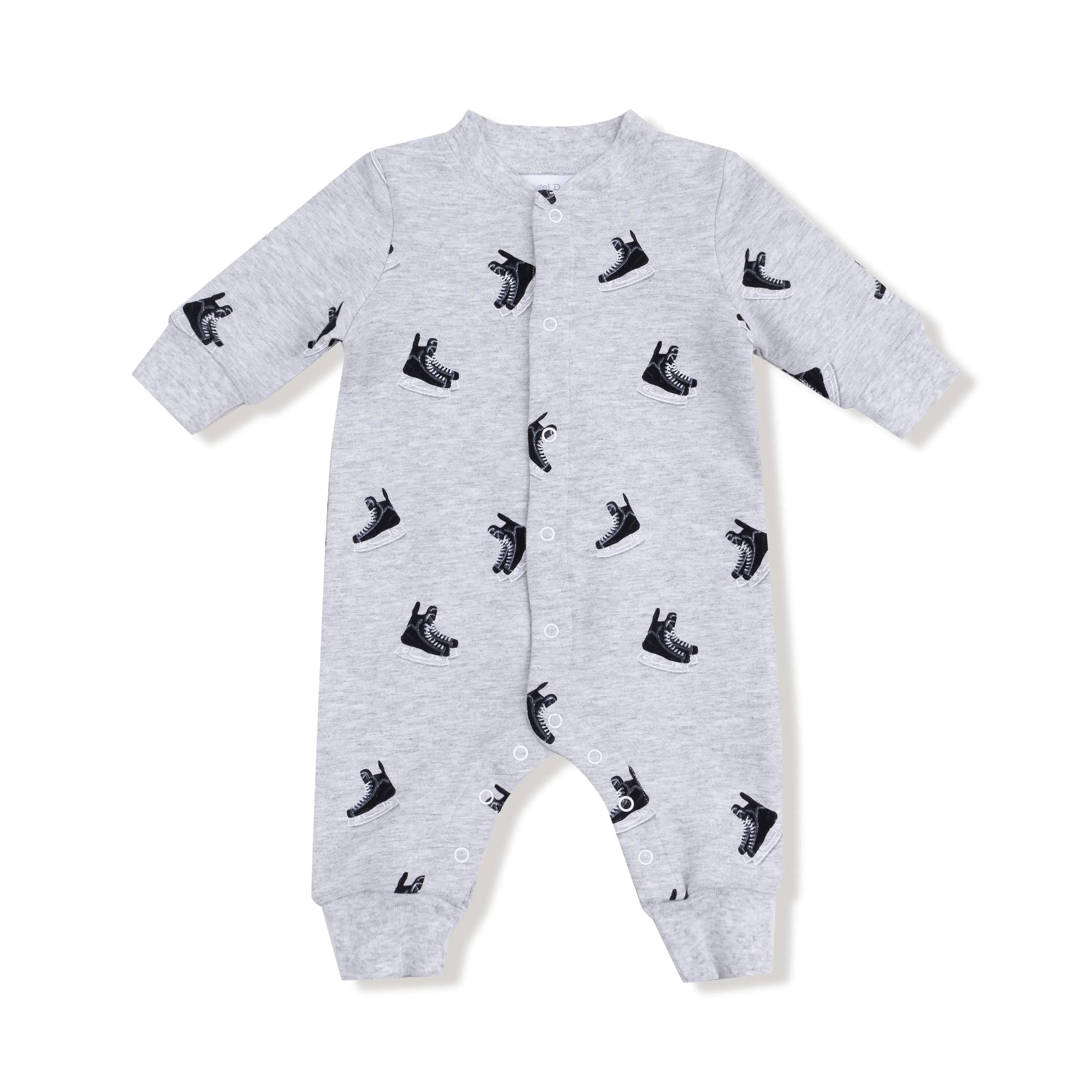 Angel Dear Baseball Collar Romper With Front Placket Angel Dear Everetts Place: Online Boutique