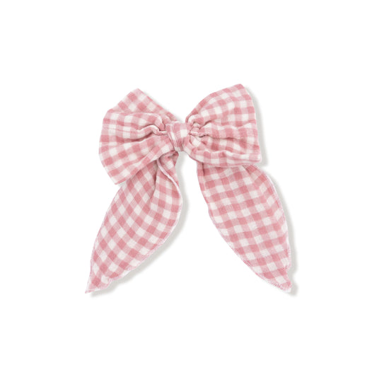 Angel Dear Bow With Tails Clip In Organic Cotton Muslin Angel Dear Everetts Place: Online Boutique