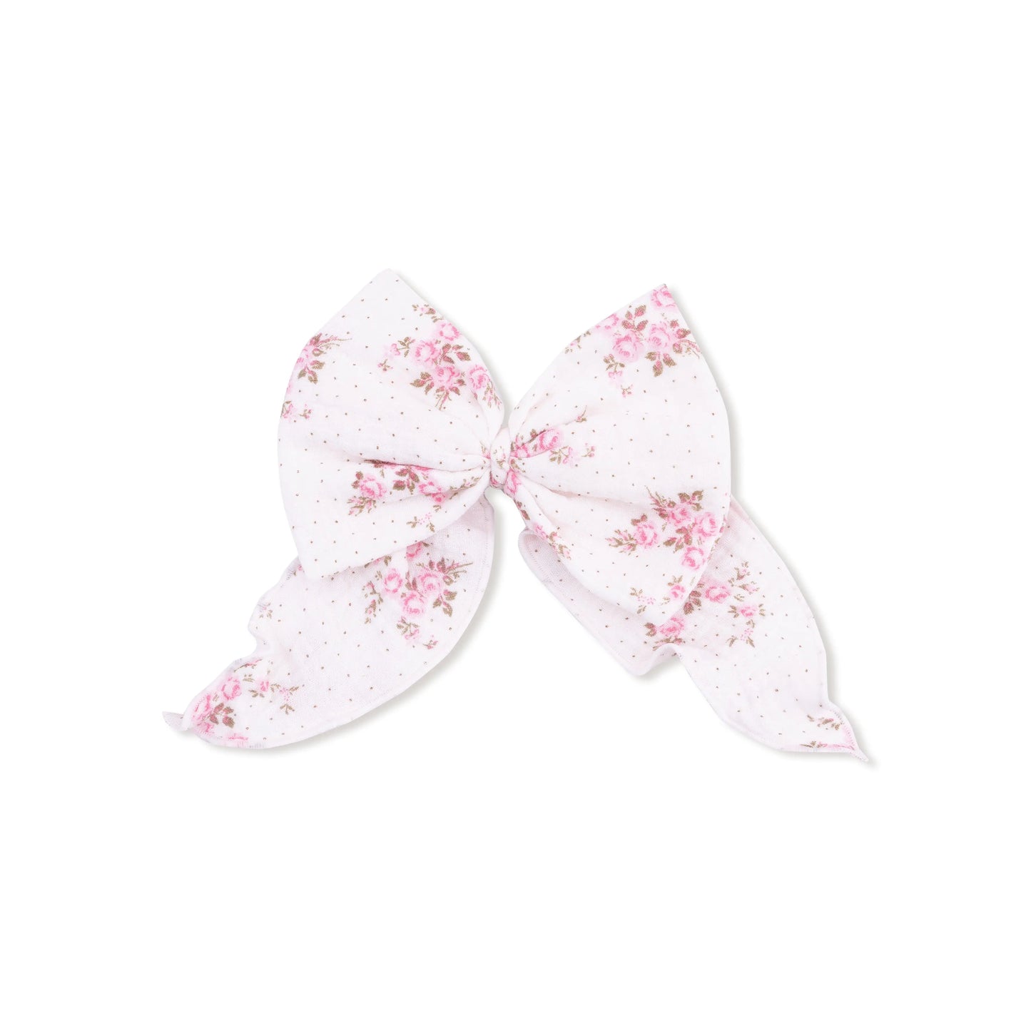 Angel Dear Bow With Tails Clip In Organic Cotton Muslin Angel Dear Everetts Place: Online Boutique