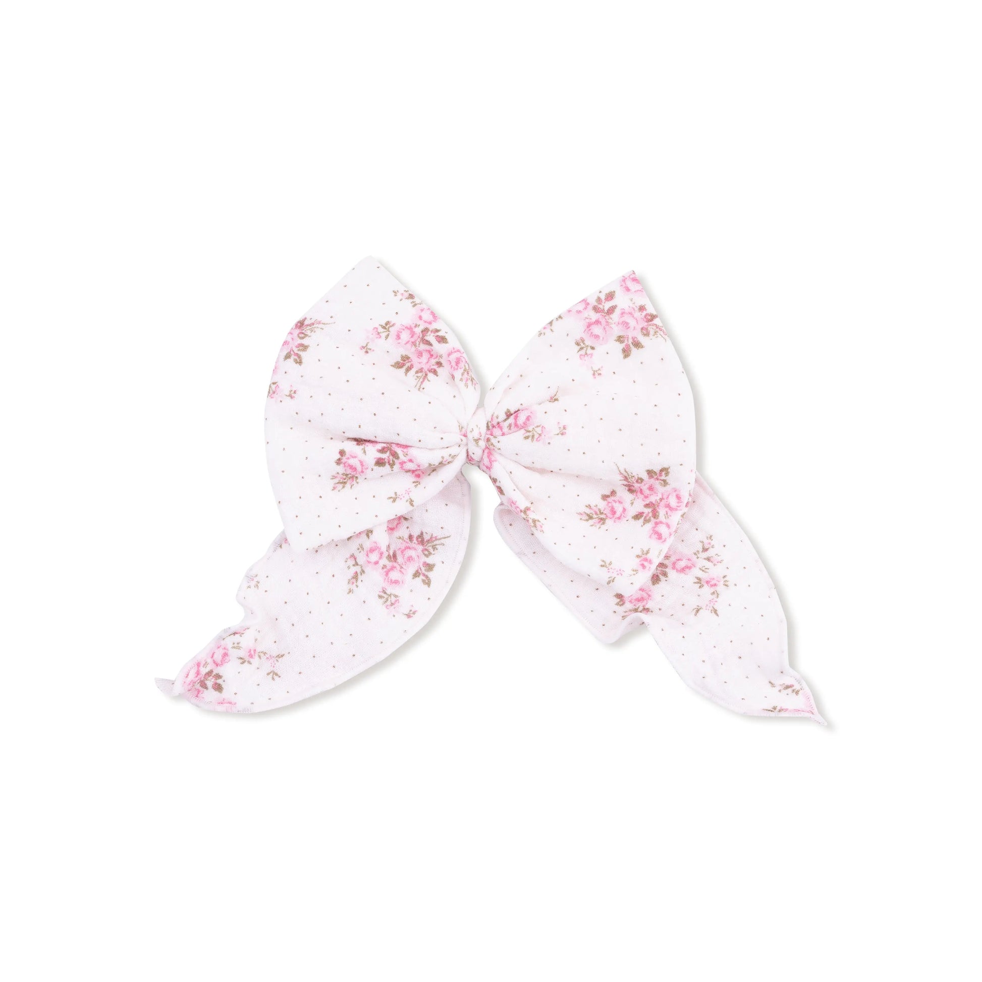 Angel Dear Bow With Tails Clip In Organic Cotton Muslin Angel Dear Everetts Place: Online Boutique