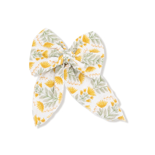 Angel Dear Bow With Tails Clip In Organic Cotton Muslin Angel Dear Everetts Place: Online Boutique