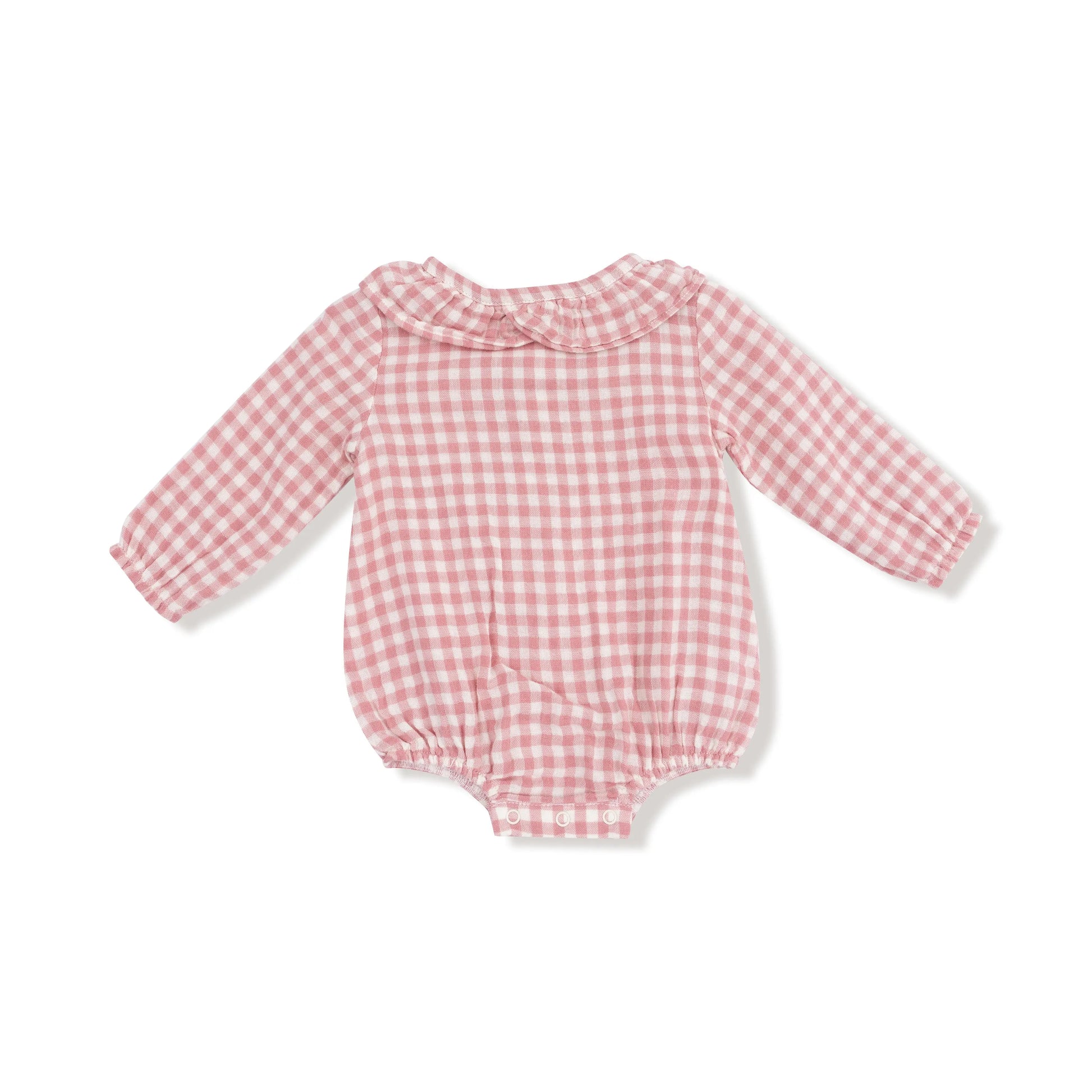 Angel Dear Bubble Romper With Ruffle Collar Organic Muslin Angel Dear Everetts Place: Online Boutique