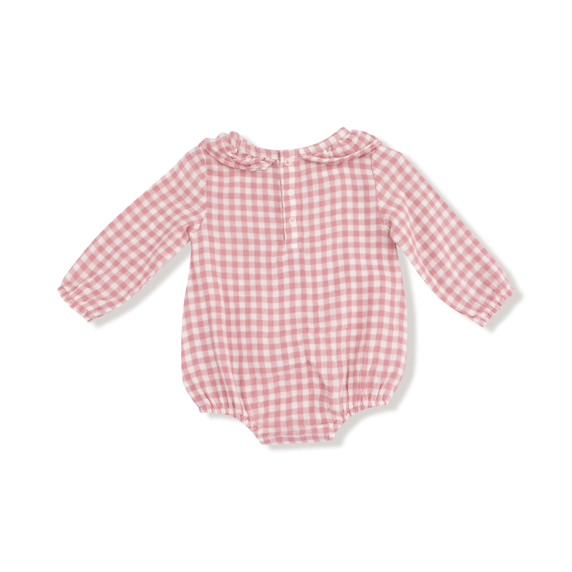 Angel Dear Bubble Romper With Ruffle Collar Organic Muslin Angel Dear Everetts Place: Online Boutique
