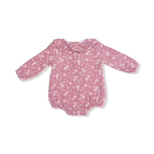 Angel Dear Bubble with Ruffle Collar Organic Muslin Angel Dear Everetts Place: Online Boutique