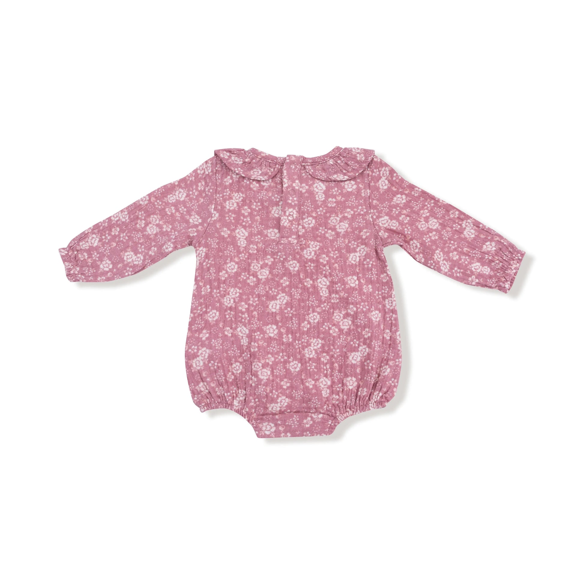 Angel Dear Bubble with Ruffle Collar Organic Muslin Angel Dear Everetts Place: Online Boutique