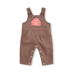 Angel Dear Angel Dear Chocolate Malt Classic Overall With Red Barn - Apparel & Accessories > Clothing > Baby & Toddler Clothing > Baby & Toddler Outfits 534AB