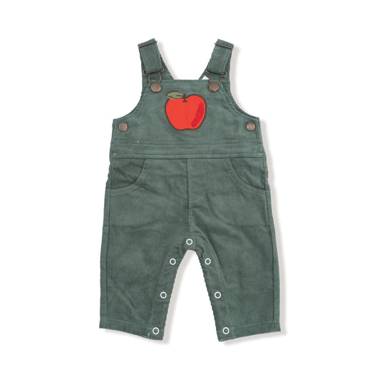 Angel Dear Classic Cord Overall Apple Applique Outfit Angel Dear Everetts Place: Online Boutique
