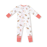 Angel Dear Angel Dear Convertible Baby Romper With Snap And Zip - Apparel & Accessories > Clothing > Baby & Toddler Clothing > Baby & Toddler Sleepwear 126
