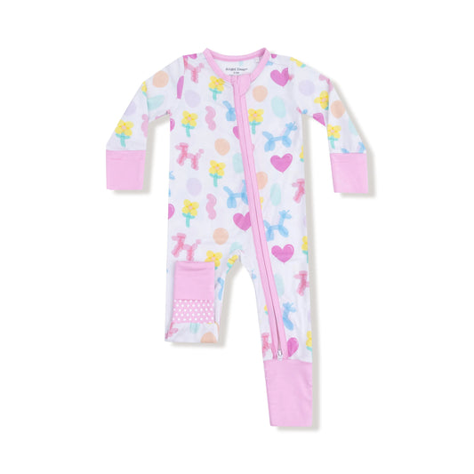 Angel Dear Convertible Romper Bamboo Snaps Zip Baby Angel Dear Everetts Place: Online Boutique