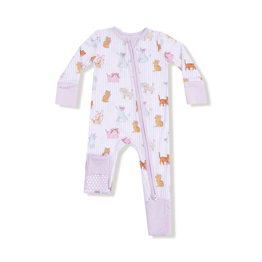 Angel Dear Convertible Romper Zip Snug Fit Bamboo Fabric Angel Dear Everetts Place: Online Boutique