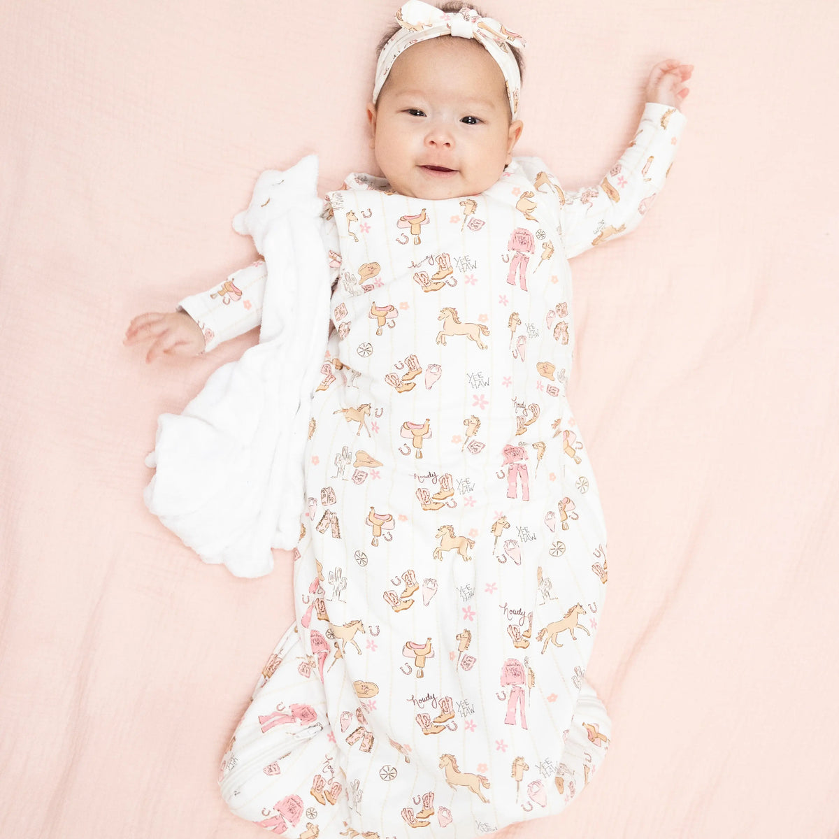 Angel Dear Cowgirl Bamboo Viscose Baby Sleep Bag 0 To 24 Months Angel Dear 