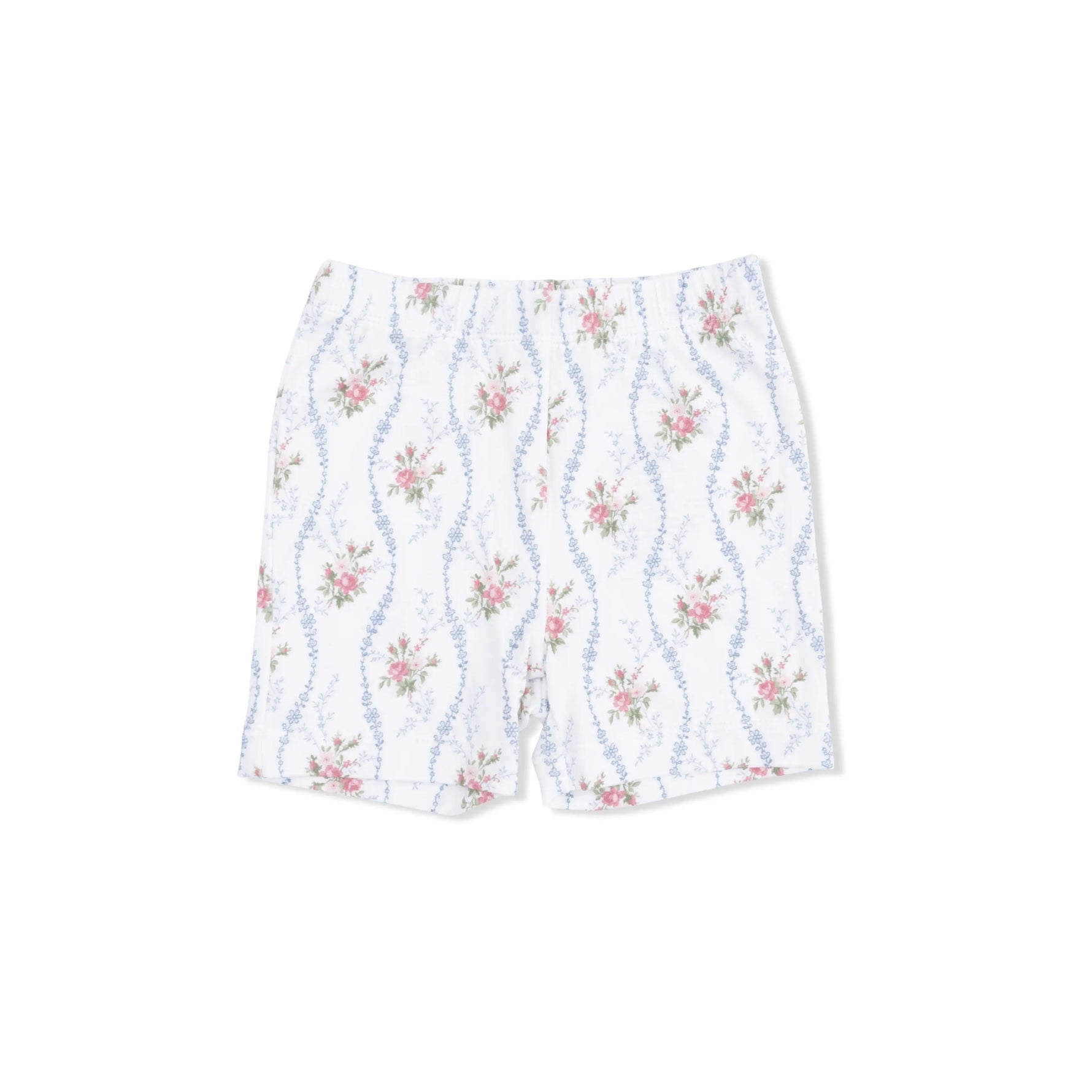 Angel Dear Heirloom Rose Stripe Bamboo Viscose Baby Loungewear Short Set Angel Dear 