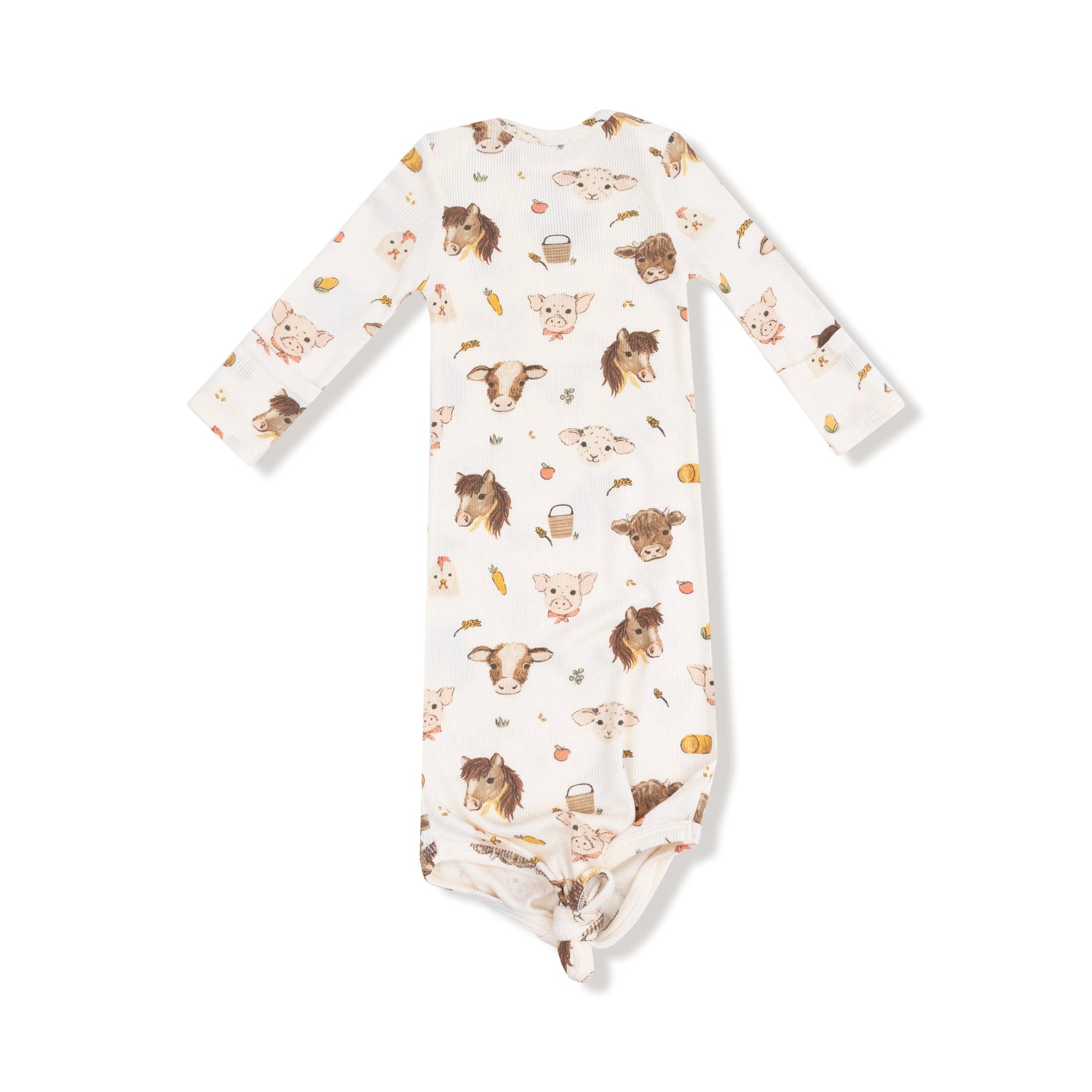 Angel Dear Knotted Baby Gown Soft Comfort For Newborns Angel Dear Everetts Place: Online Boutique