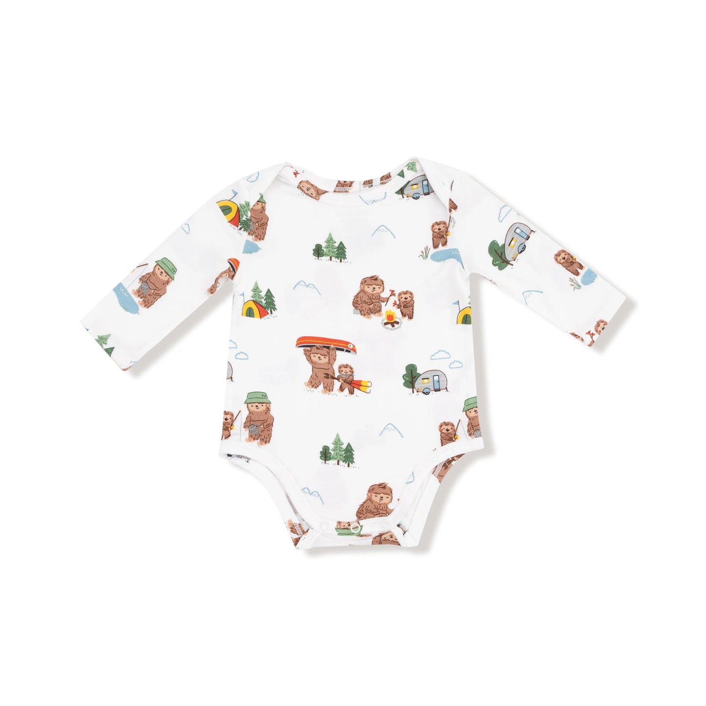 Angel Dear Lap Shoulder Bamboo Baby Bodysuit Long Sleeve Angel Dear Everetts Place: Online Boutique