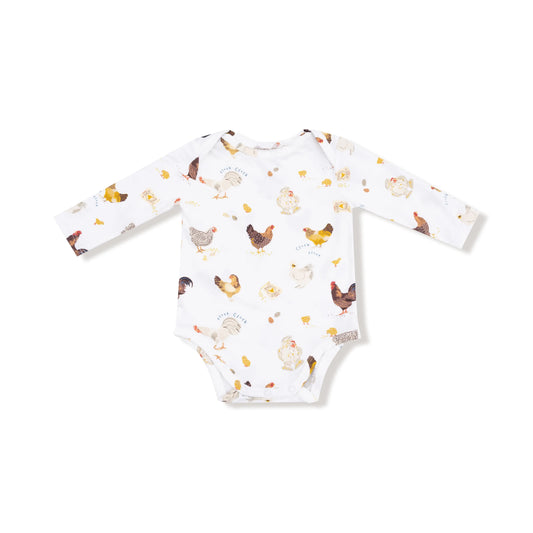 Angel Dear Lap Shoulder Bamboo Long Sleeve Bodysuit Angel Dear Everetts Place: Online Boutique