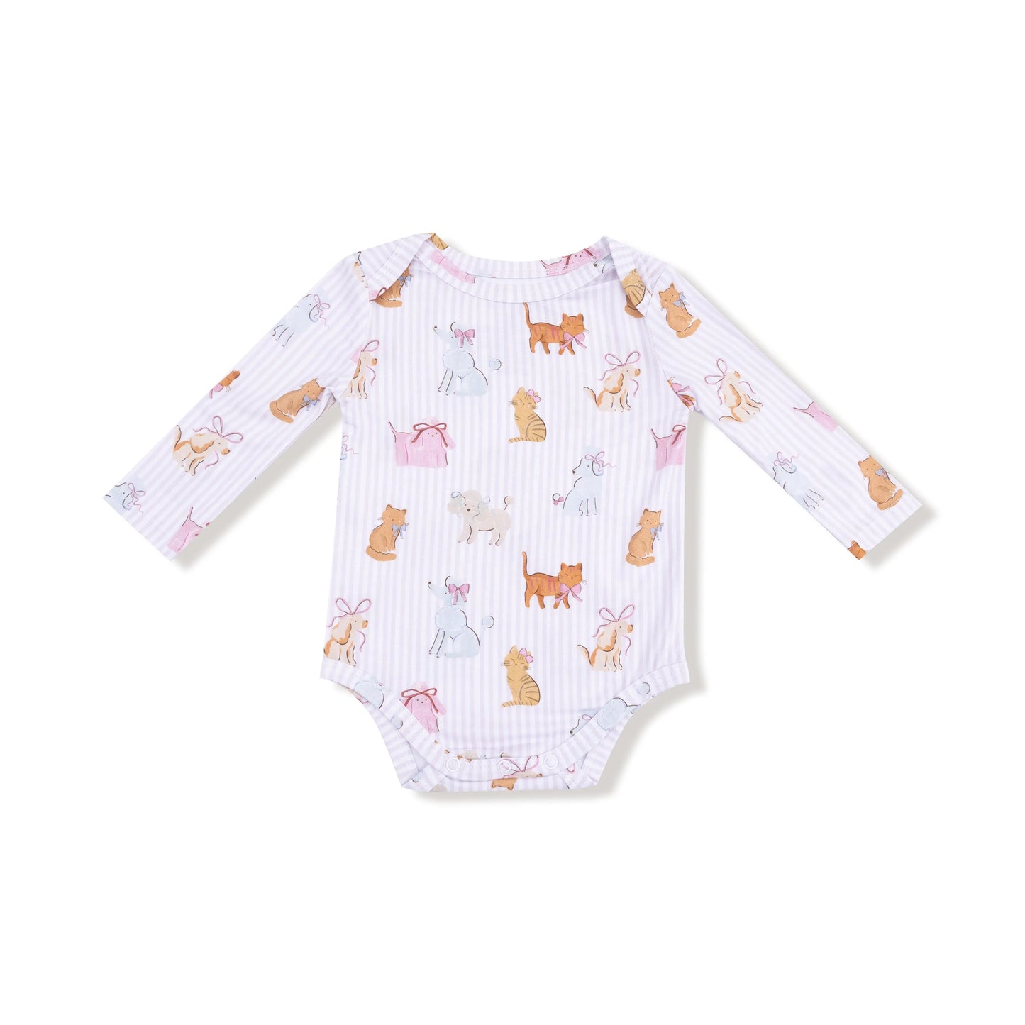 Angel Dear Lap Shoulder Bamboo Long Sleeve Bodysuit Angel Dear Everetts Place: Online Boutique