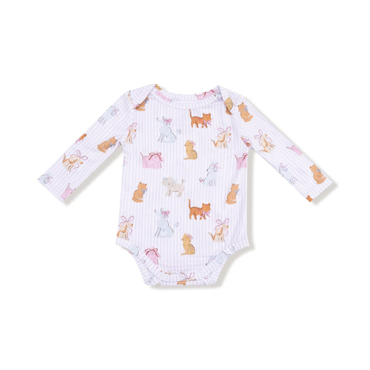 Angel Dear Lap Shoulder Bamboo Long Sleeve Bodysuit Angel Dear Everetts Place: Online Boutique