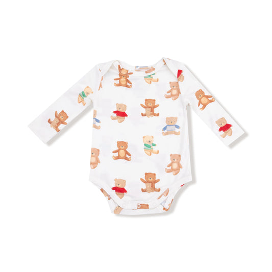 Angel Dear Lap Shoulder Bamboo Long Sleeve Bodysuit Baby Angel Dear Everetts Place: Online Boutique