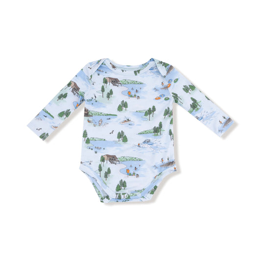 Angel Dear Lap Shoulder Bamboo Viscose Long Sleeve Bodysuit Angel Dear Everetts Place: Online Boutique