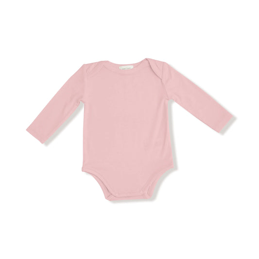 Angel Dear Lap Shoulder Long Sleeve Baby Pink Bodysuit Angel Dear Everetts Place: Online Boutique