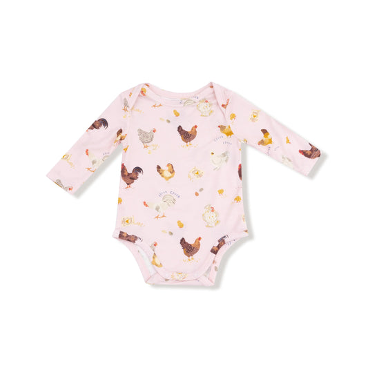 Angel Dear Lap Shoulder Long Sleeve Bamboo Bodysuit Angel Dear Everetts Place: Online Boutique