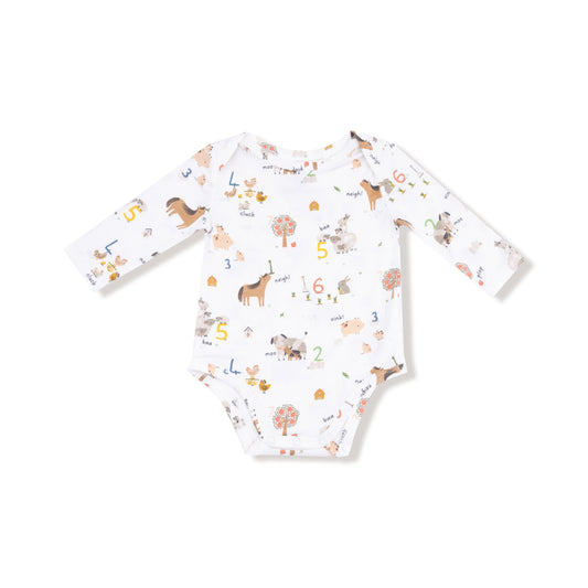 Angel Dear Lap Shoulder Long Sleeve Bamboo Bodysuit Angel Dear Everetts Place: Online Boutique
