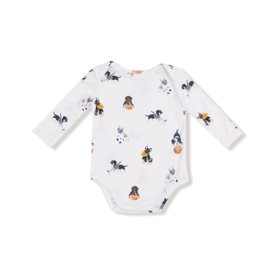 Angel Dear Lap Shoulder Long Sleeve Bamboo Bodysuit Angel Dear Everetts Place: Online Boutique