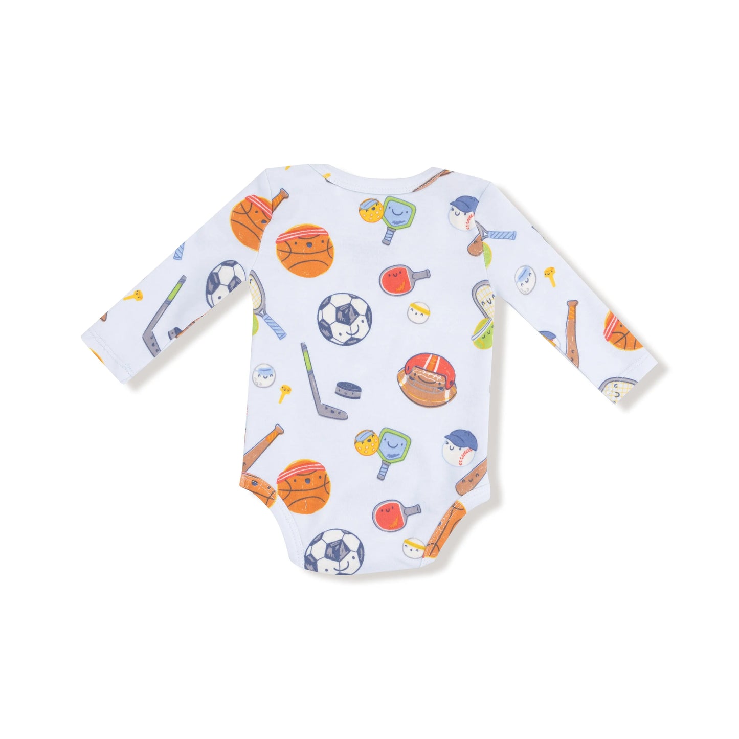 Angel Dear Lap Shoulder Organic Cotton Long Sleeve Bodysuit Angel Dear Everetts Place: Online Boutique
