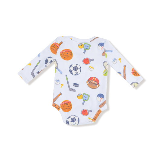 Angel Dear Lap Shoulder Organic Cotton Long Sleeve Bodysuit Angel Dear Everetts Place: Online Boutique