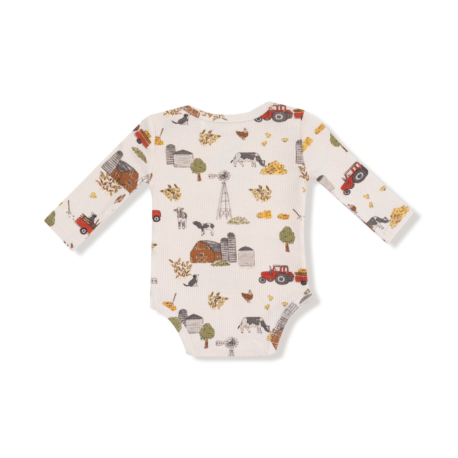 Angel Dear Angel Dear Lap Shoulder Thermal Waffle Long Sleeve Bodysuit - Apparel & Accessories > Clothing > Baby & Toddler Clothing > Baby One-Pieces 147