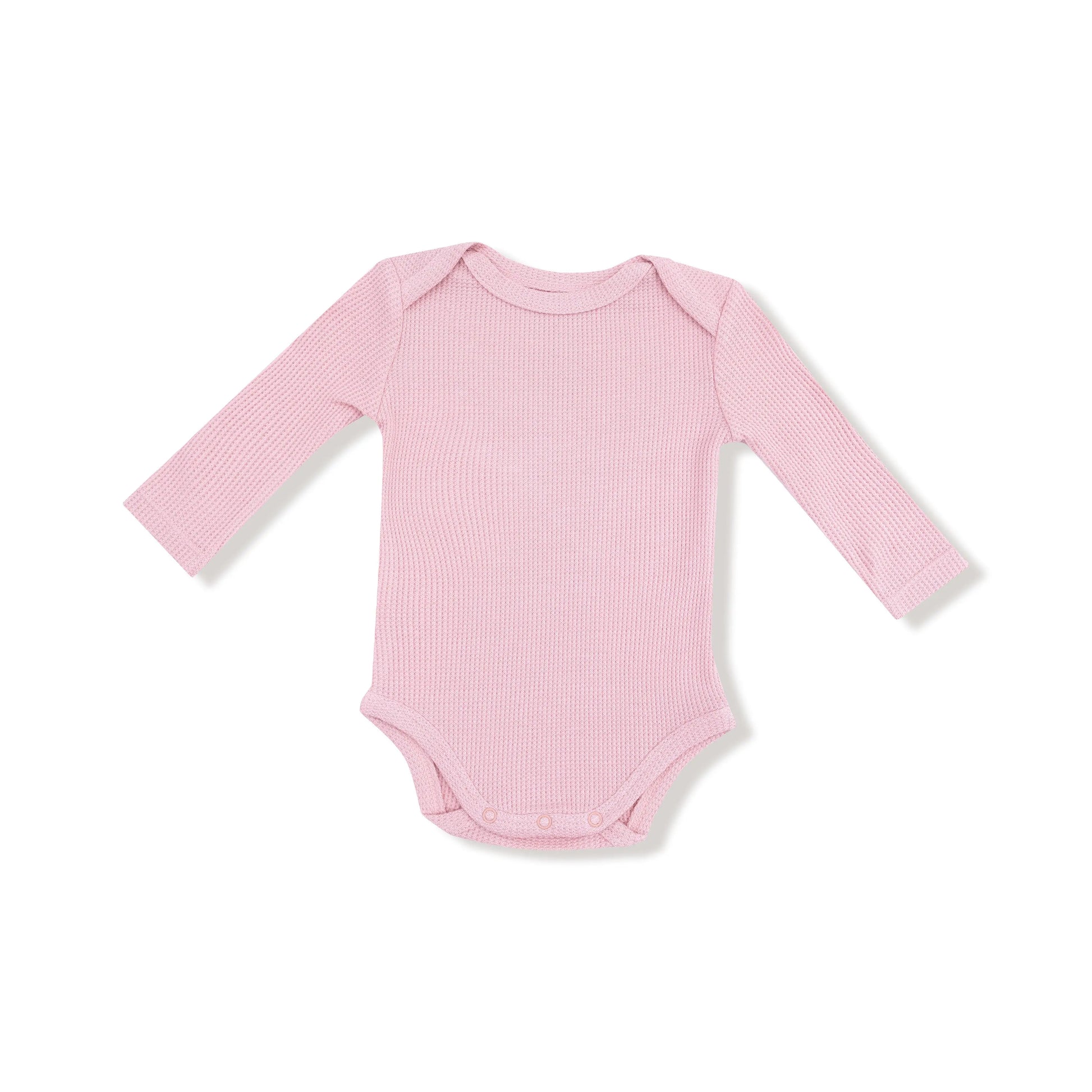 Angel Dear Lap Shoulder Thermal Waffle Long Sleeve Bodysuit Angel Dear Everetts Place: Online Boutique