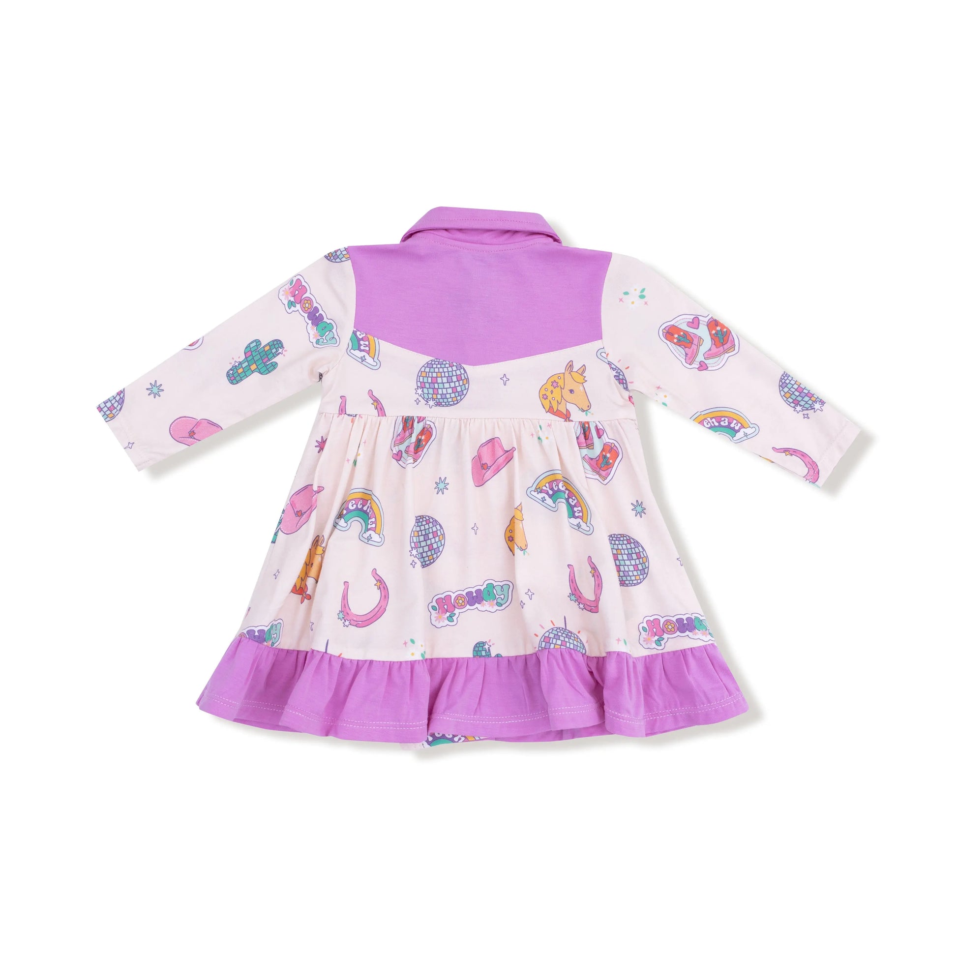 Angel Dear Long Sleeve Cowboy Bodysuit Dress Baby Girls Angel Dear Everetts Place: Online Boutique