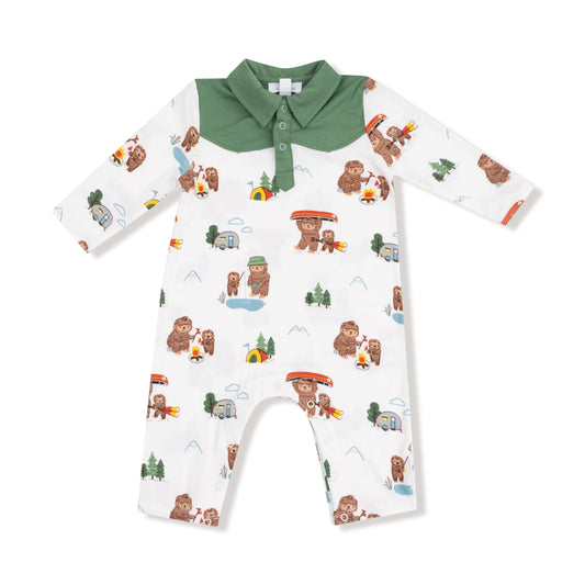 Angel Dear Long Sleeve Cowboy Romper For Babies Silky Soft Angel Dear Everetts Place: Online Boutique