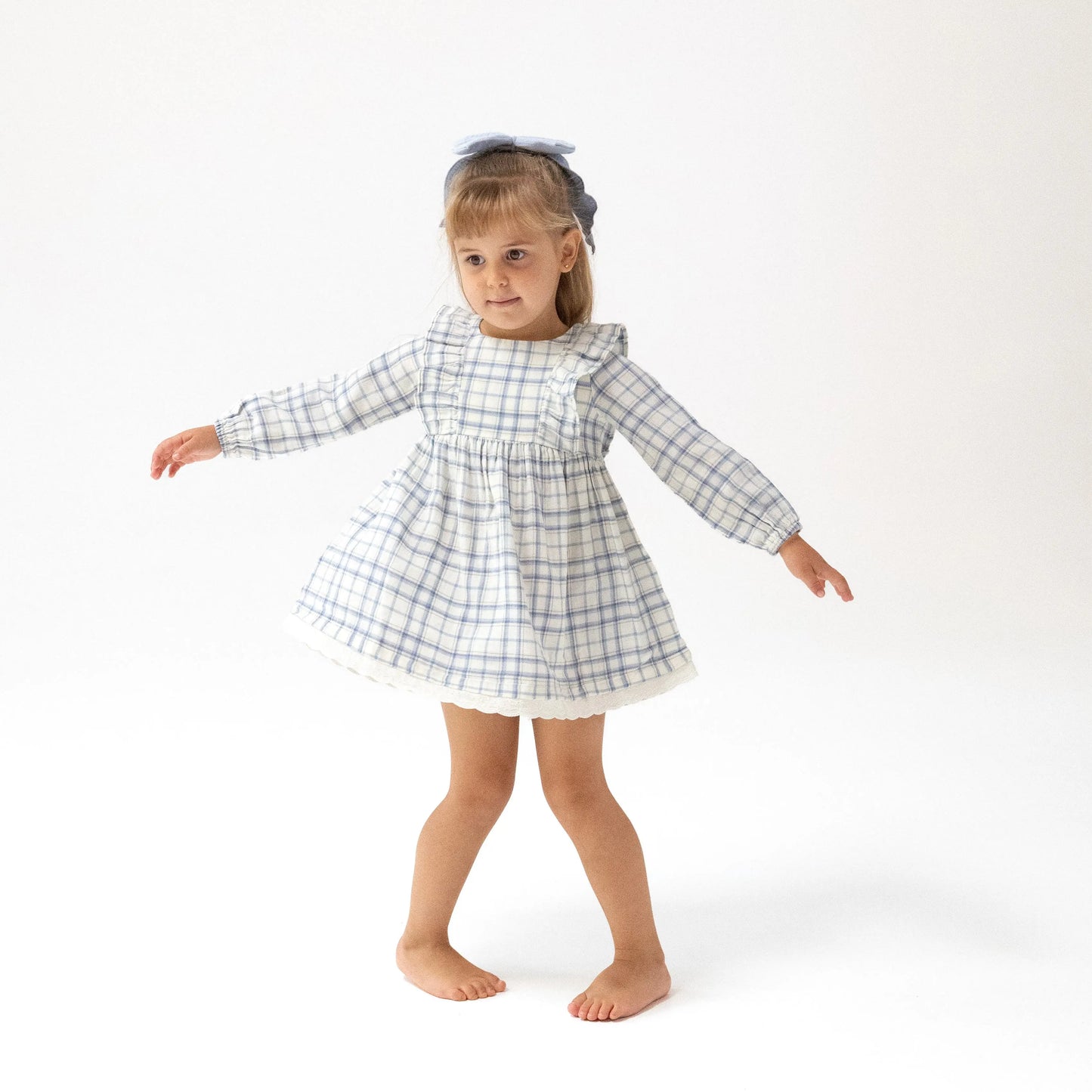 Angel Dear Long Sleeve Eyelet Hem Dress With Bloomer Angel Dear Everetts Place: Online Boutique