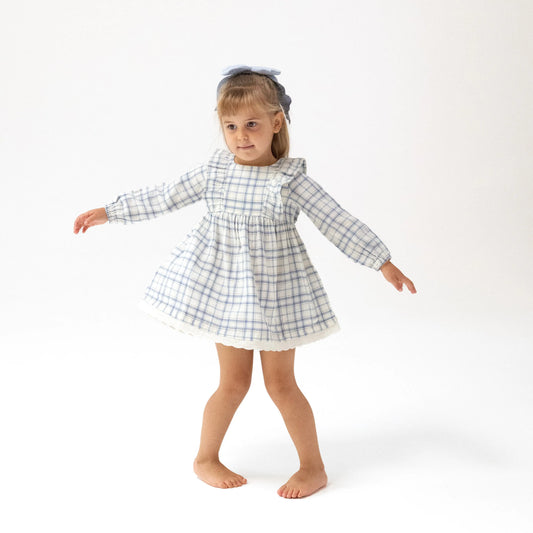 Angel Dear Long Sleeve Eyelet Hem Dress With Bloomer Angel Dear Everetts Place: Online Boutique