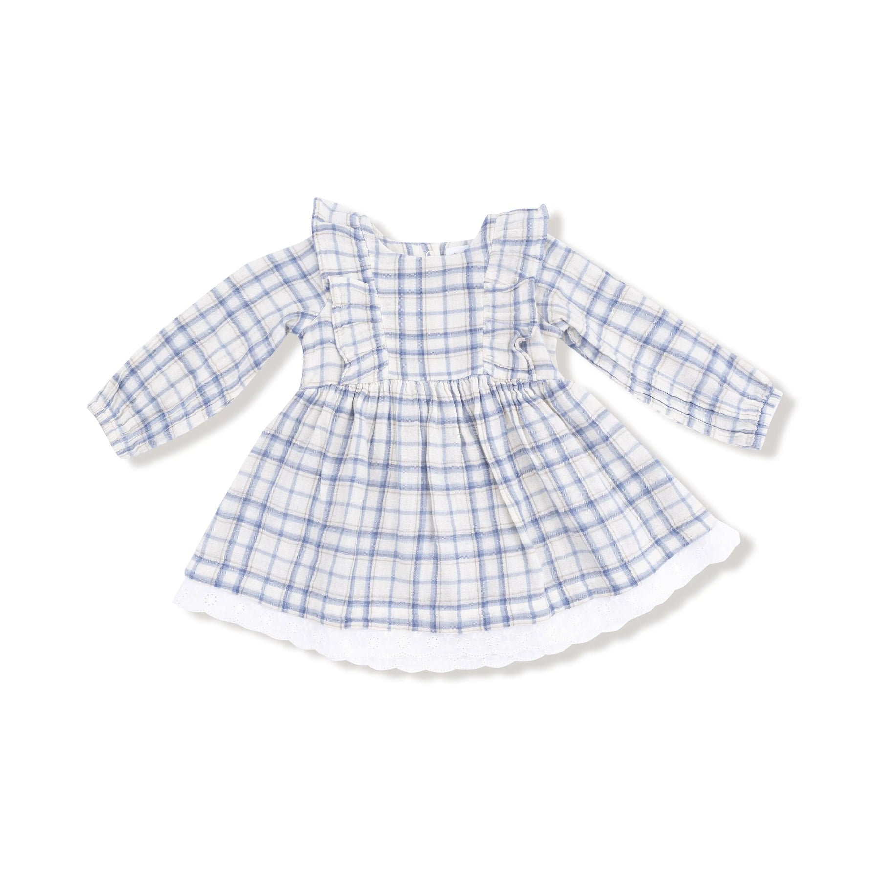 Angel Dear Angel Dear Long Sleeve Eyelet Hem Dress With Bloomer - Apparel & Accessories > Clothing > Baby & Toddler Clothing > Baby & Toddler Dresses 655