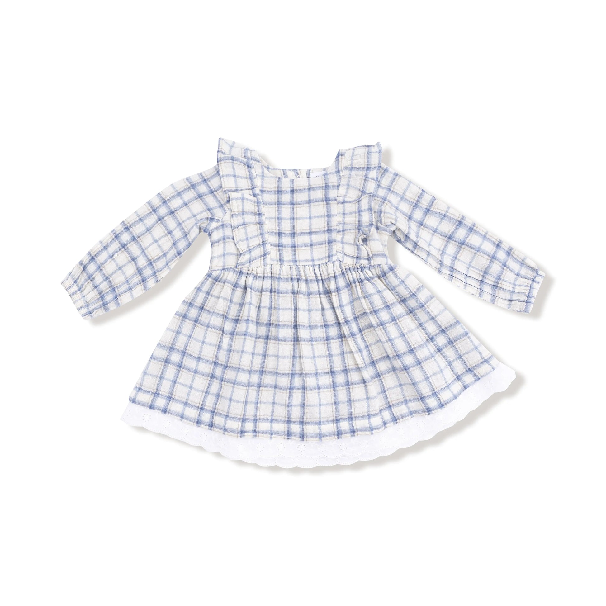Angel Dear Long Sleeve Eyelet Hem Dress With Bloomer Angel Dear Everetts Place: Online Boutique