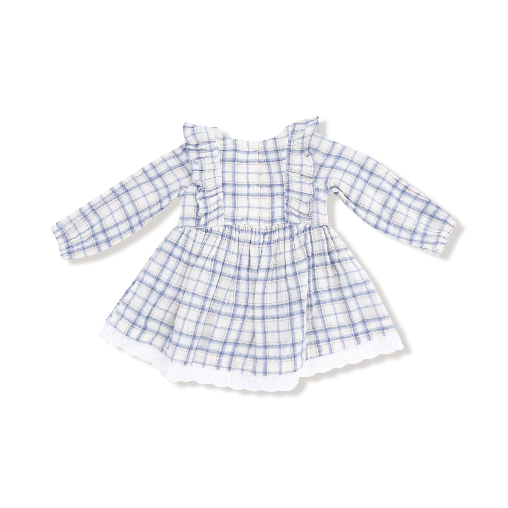 Angel Dear Angel Dear Long Sleeve Eyelet Hem Dress With Bloomer - Apparel & Accessories > Clothing > Baby & Toddler Clothing > Baby & Toddler Dresses 655