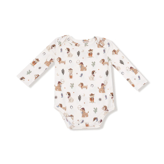 Angel Dear Long Sleeve Lap Shoulder Baby Bodysuit Bamboo Angel Dear Everetts Place: Online Boutique
