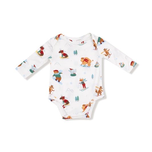 Angel Dear Long Sleeve Lap Shoulder Bamboo Bodysuit Angel Dear Everetts Place: Online Boutique