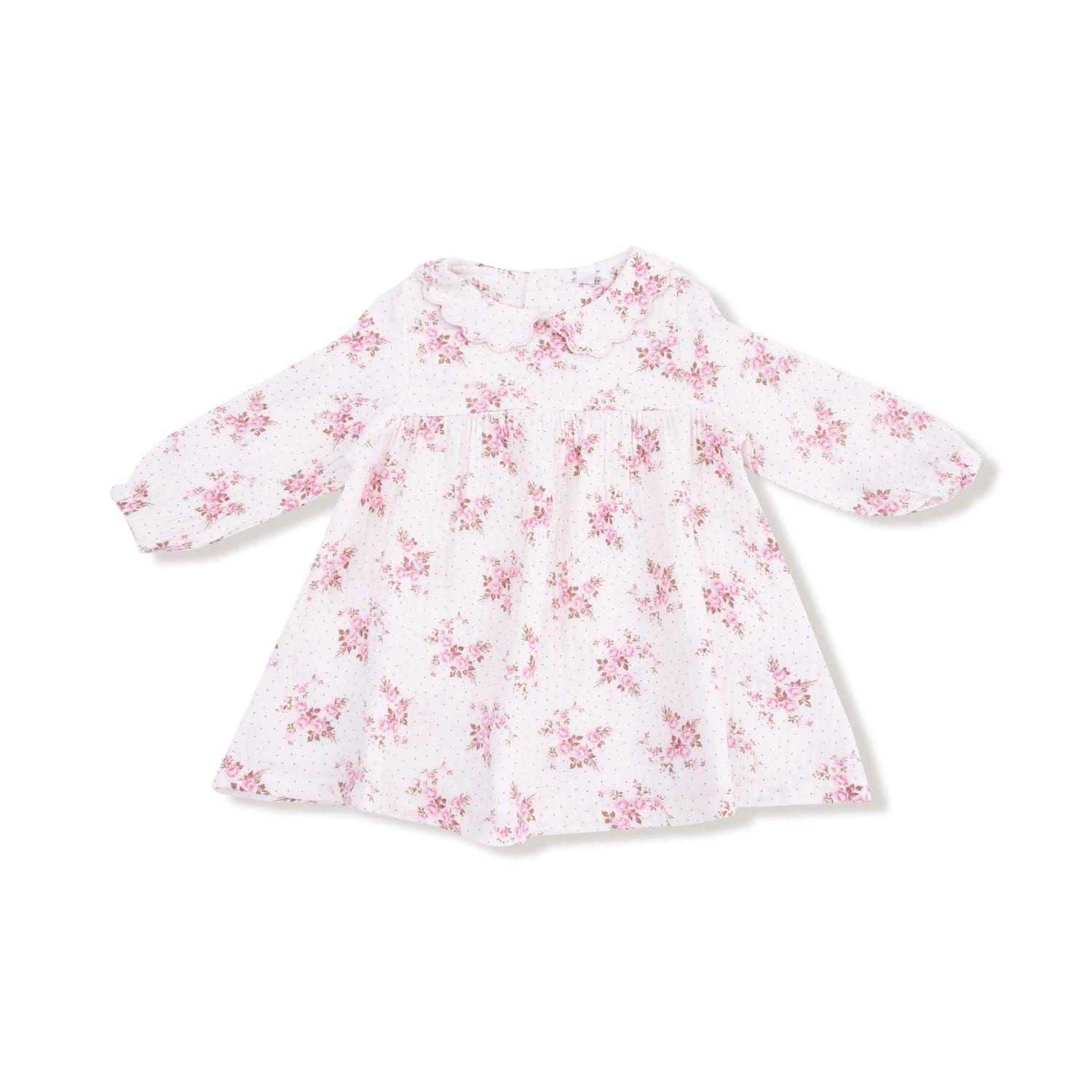Angel Dear Angel Dear Long Sleeve Petal Collar Dress And Leggings Set - Apparel & Accessories > Clothing > Baby & Toddler Clothing > Baby & Toddler Dresses 907