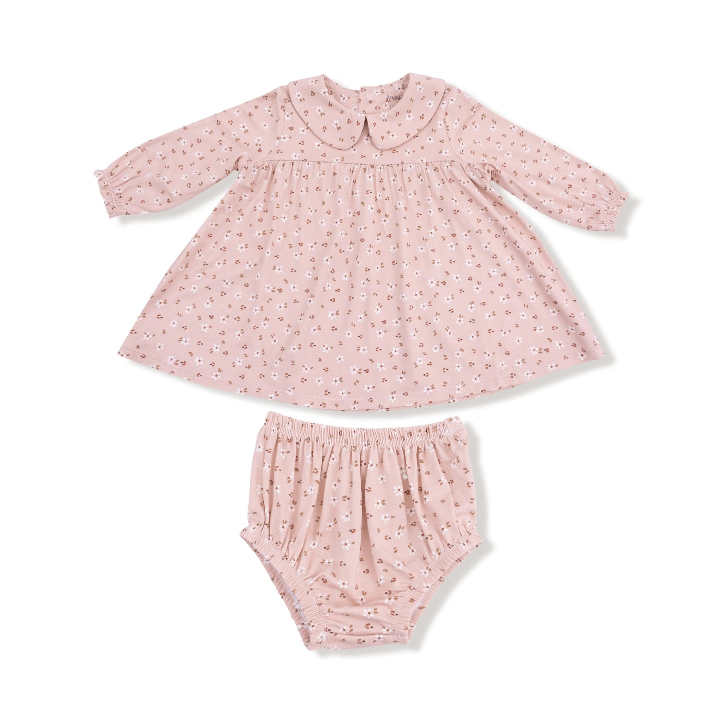 Angel Dear Long Sleeve Peter Pan Collar Dress Diaper Cover Angel Dear Everetts Place: Online Boutique