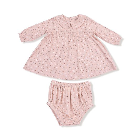 Angel Dear Long Sleeve Peter Pan Collar Dress Diaper Cover Angel Dear Everetts Place: Online Boutique