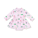 Angel Dear Angel Dear Long Sleeve Polo Bodysuit Dress For Girls - Apparel & Accessories > Clothing > Baby & Toddler Clothing > Baby & Toddler Dresses 620