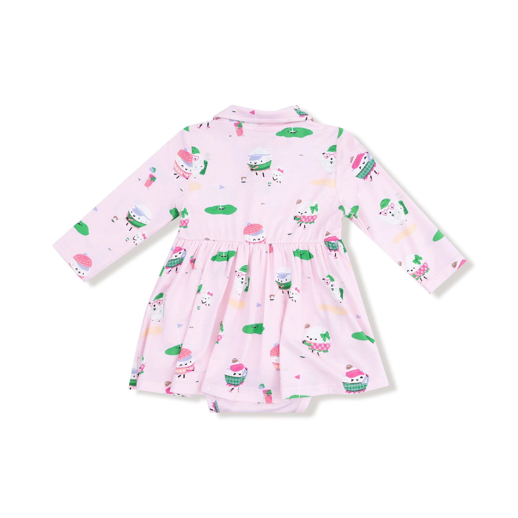 Angel Dear Angel Dear Long Sleeve Polo Bodysuit Dress For Girls - Apparel & Accessories > Clothing > Baby & Toddler Clothing > Baby & Toddler Dresses 620