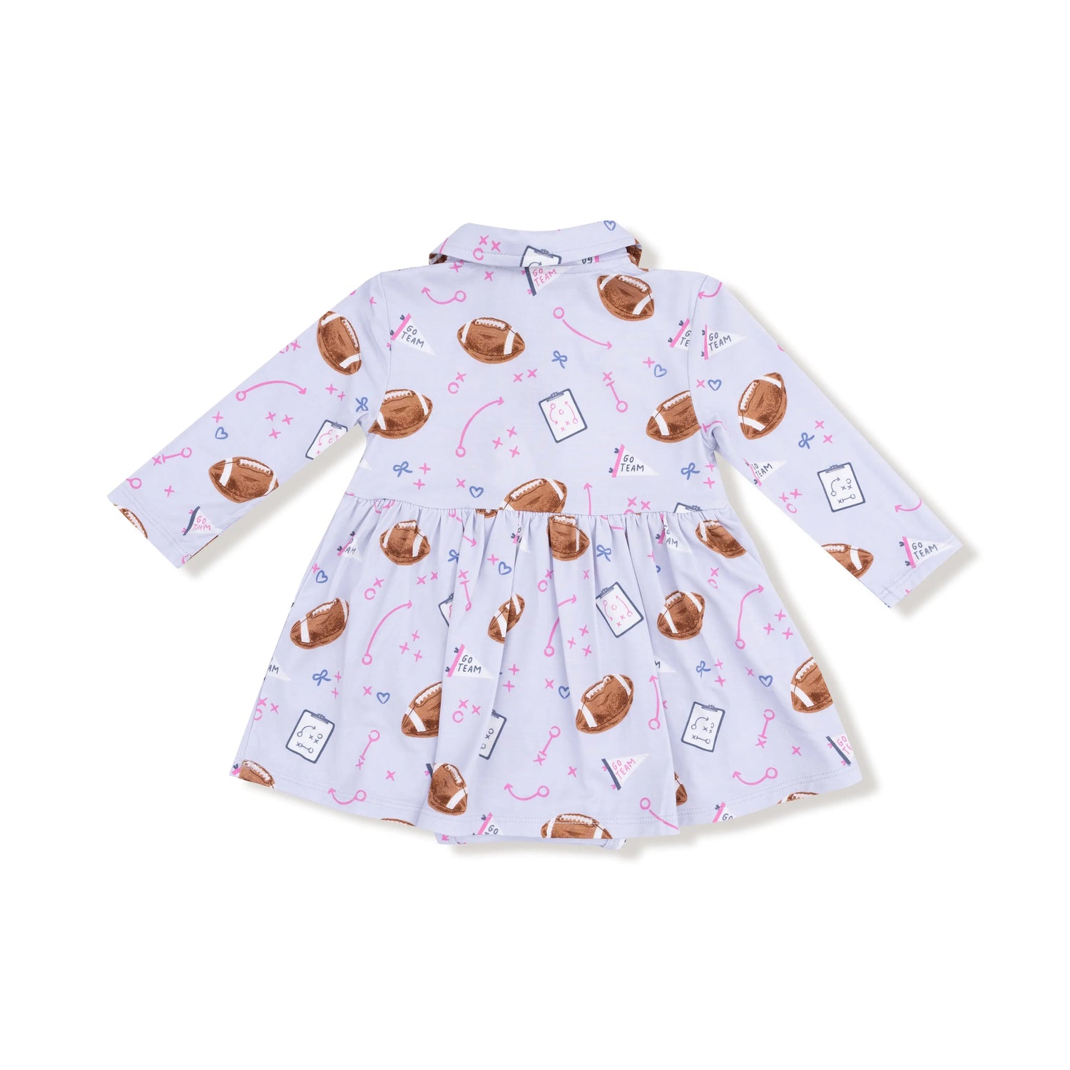 Angel Dear Angel Dear Long Sleeve Polo Bodysuit Dress for Girls - Apparel & Accessories > Clothing > Baby & Toddler Clothing > Baby & Toddler Dresses 620