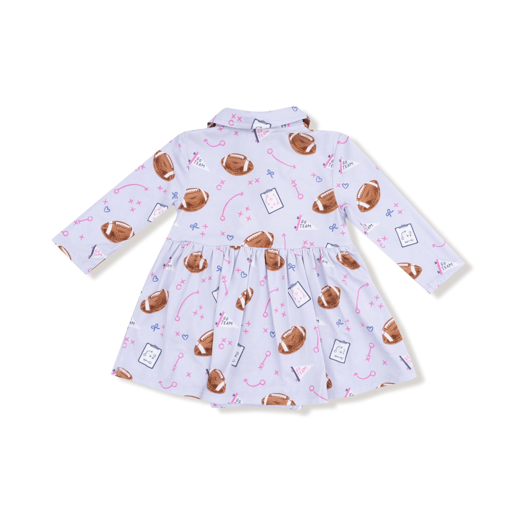 Angel Dear Angel Dear Long Sleeve Polo Bodysuit Dress for Girls - Apparel & Accessories > Clothing > Baby & Toddler Clothing > Baby & Toddler Dresses 620