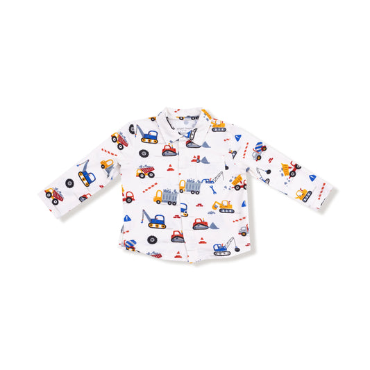 Angel Dear Long Sleeve Polo With Full Front Placket Angel Dear Everetts Place: Online Boutique