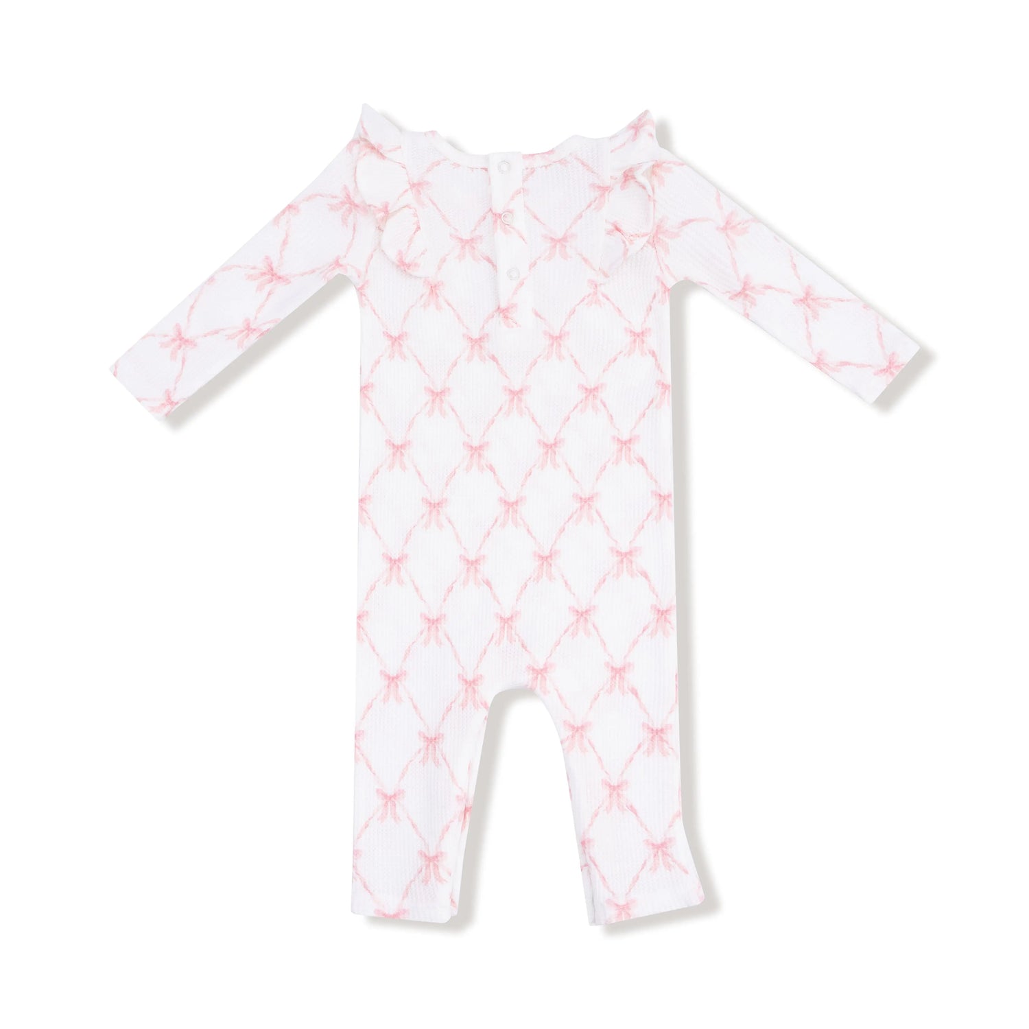 Angel Dear Angel Dear Long Sleeve Ruffle Romper Soft Waffle Knit - Apparel & Accessories > Clothing > Baby & Toddler Clothing > Baby One-Pieces 415