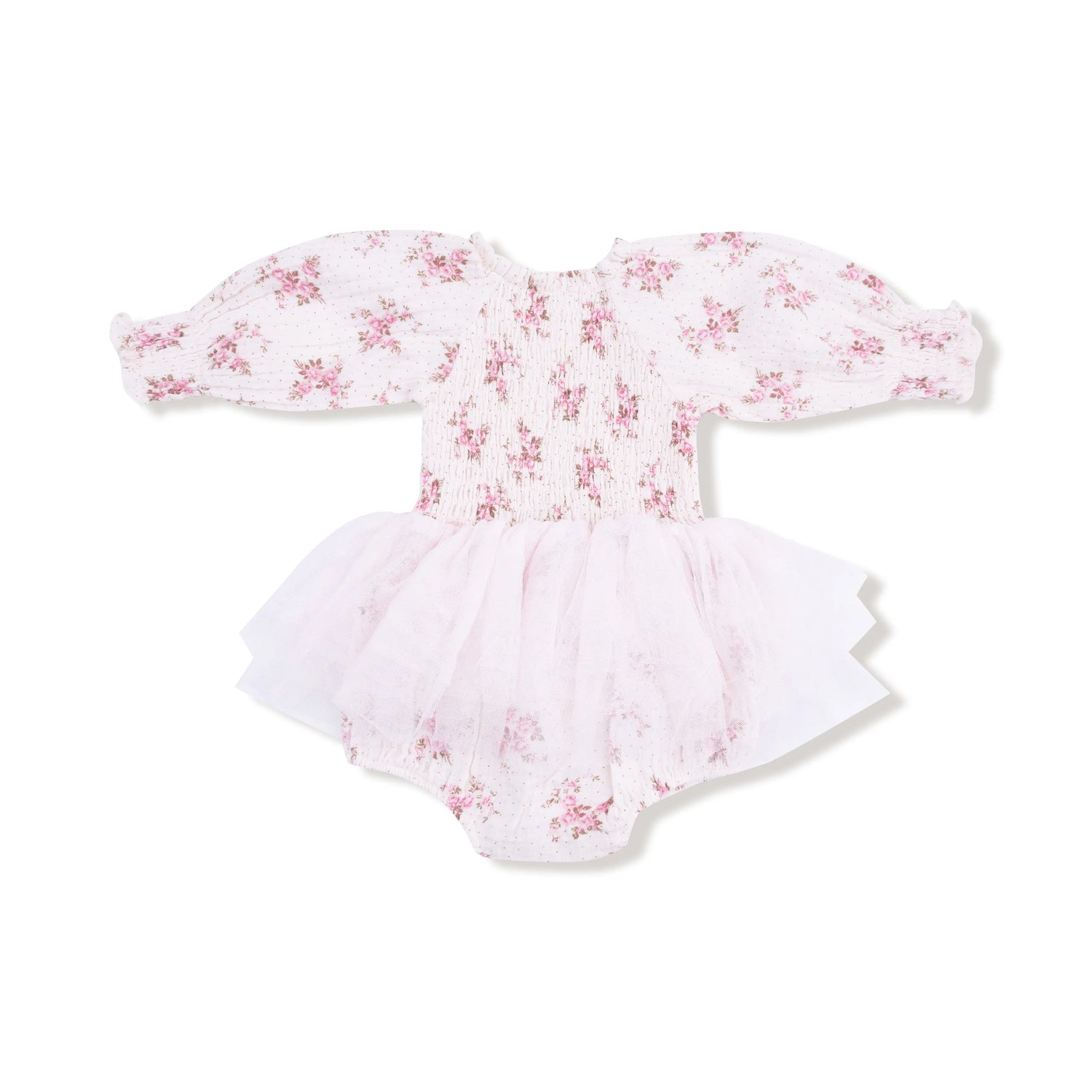 Angel Dear Angel Dear Long Sleeve Smocked Bubble With Tutu Outfit - Apparel & Accessories > Clothing > Baby & Toddler Clothing > Baby One-Pieces 627